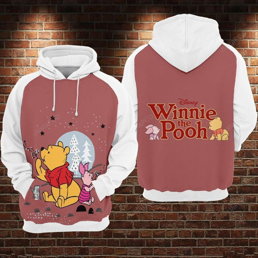 WINNIE THE POOH 3D All Over Print Hoodie, Zip Hoodie