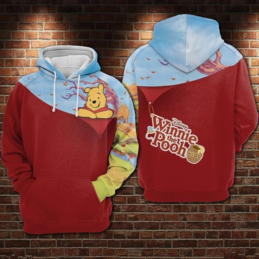 WINNIE THE POOH 3D All Over Print Hoodie, Zip Hoodie