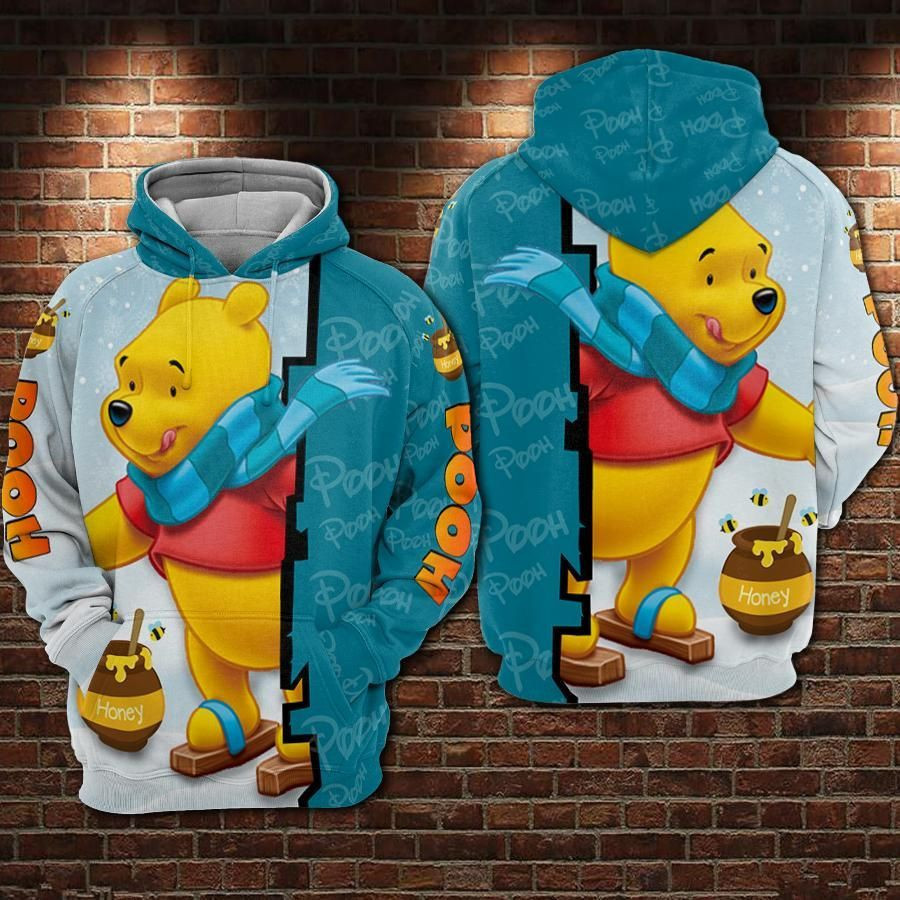 WINNIE THE POOH 3D All Over Print Hoodie, Zip Hoodie