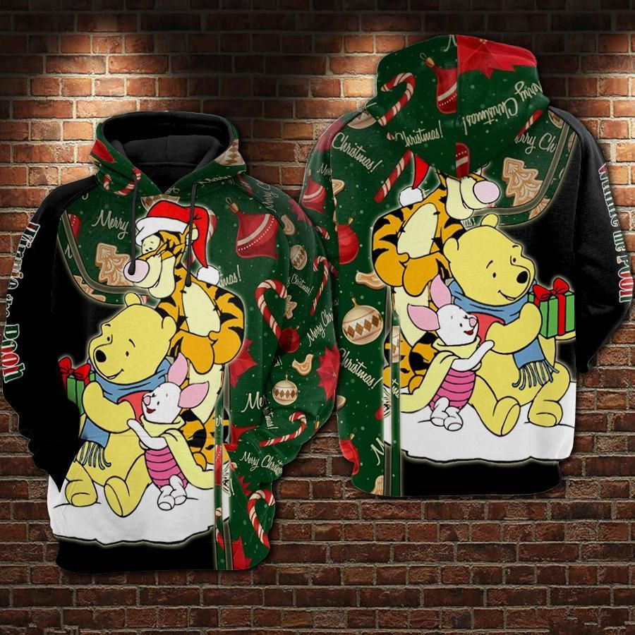 WINNIE THE POOH 3D All Over Print Hoodie, Zip Hoodie