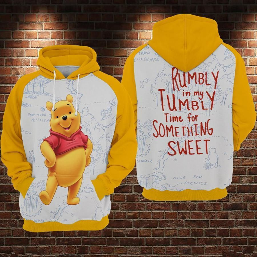 WINNIE THE POOH 3D All Over Print Hoodie, Zip Hoodie