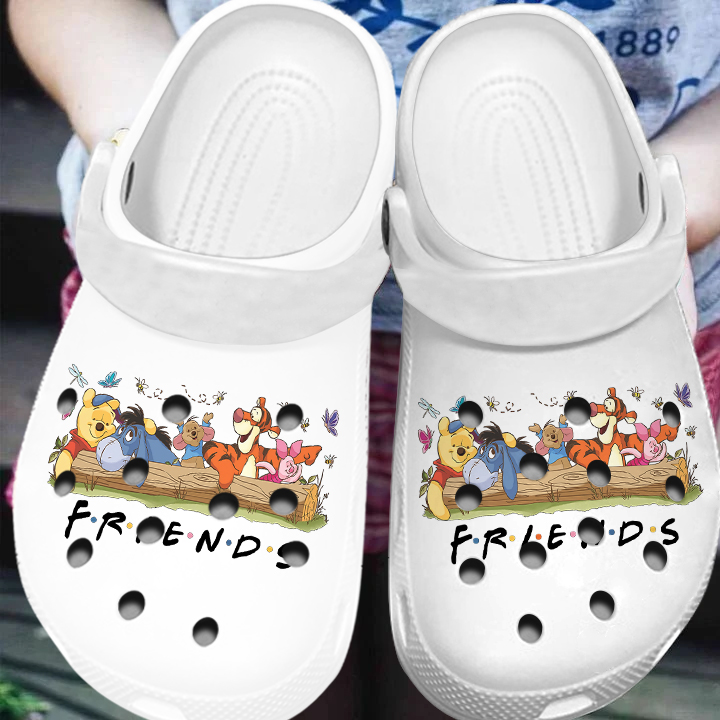 Winnie The Pooh Cartoon Crocs Crocband Clogs Shoes Comfortable For Men Women and Kids - Image 3
