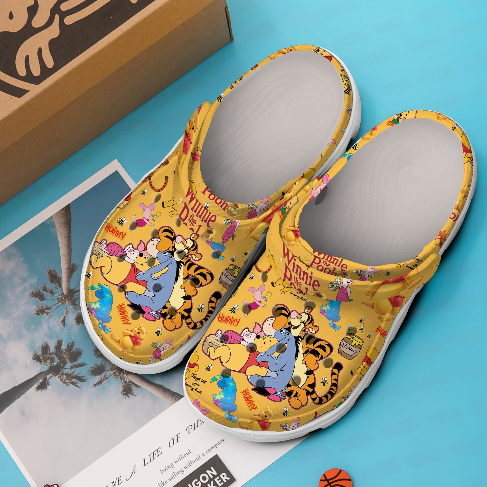 Winnie The Pooh Cartoon Crocs Crocband Clogs Shoes Comfortable For Men Women and Kids - Image 3