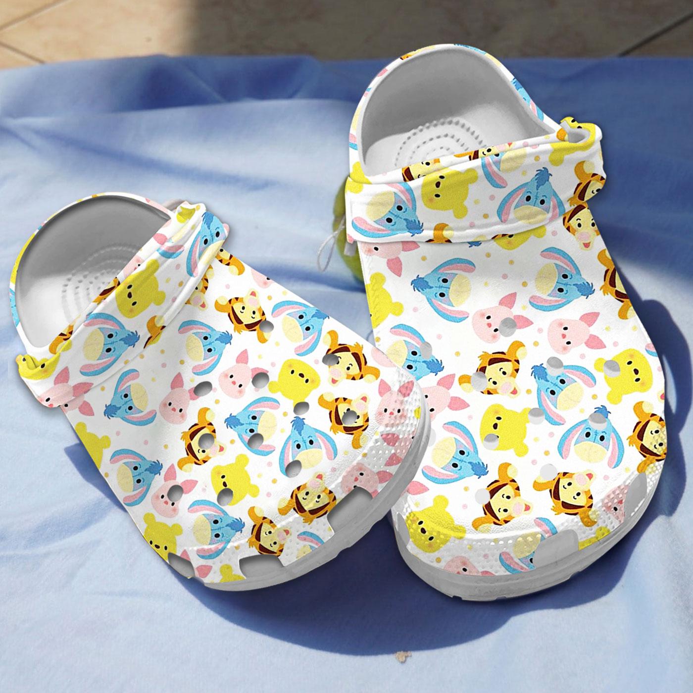 Winnie Pooh Crocs Clogs - Comfy for Men, Women