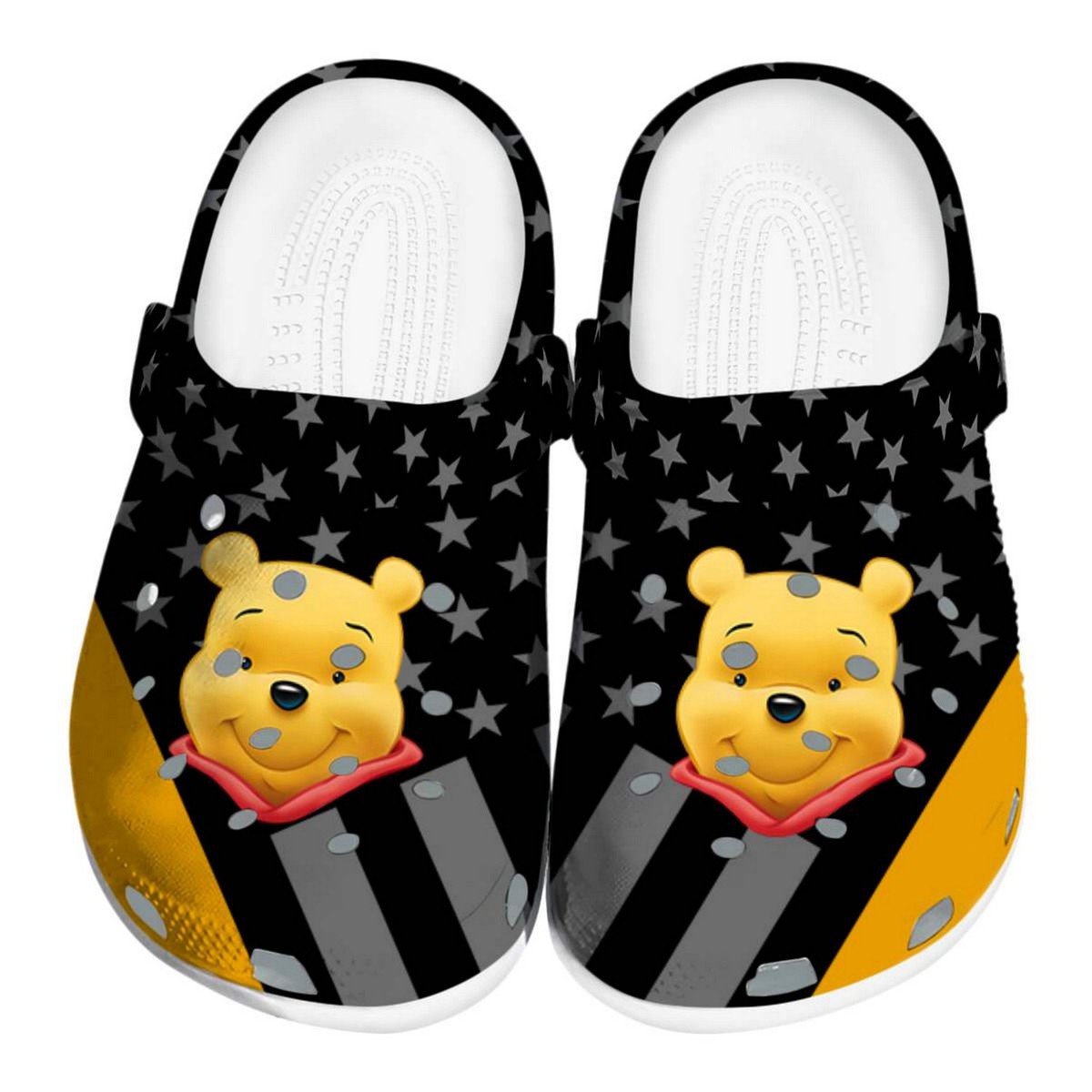 Winnie The Pooh Cartoon Crocs Crocband Clogs Shoes Comfortable For Men Women and Kids - Image 4