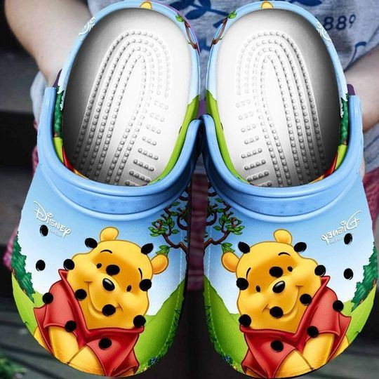 Winnie The Pooh Cartoon Crocs Crocband Shoes Clogs Custom Name For Men Women And Kids