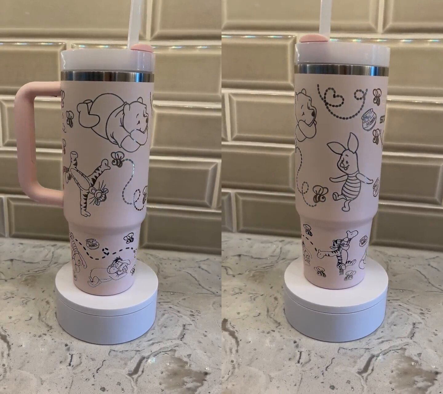 Winnie The Pooh Cartoon Custom Stanley Cup 40 oz 30 oz Tumbler With HandleTVC2301513