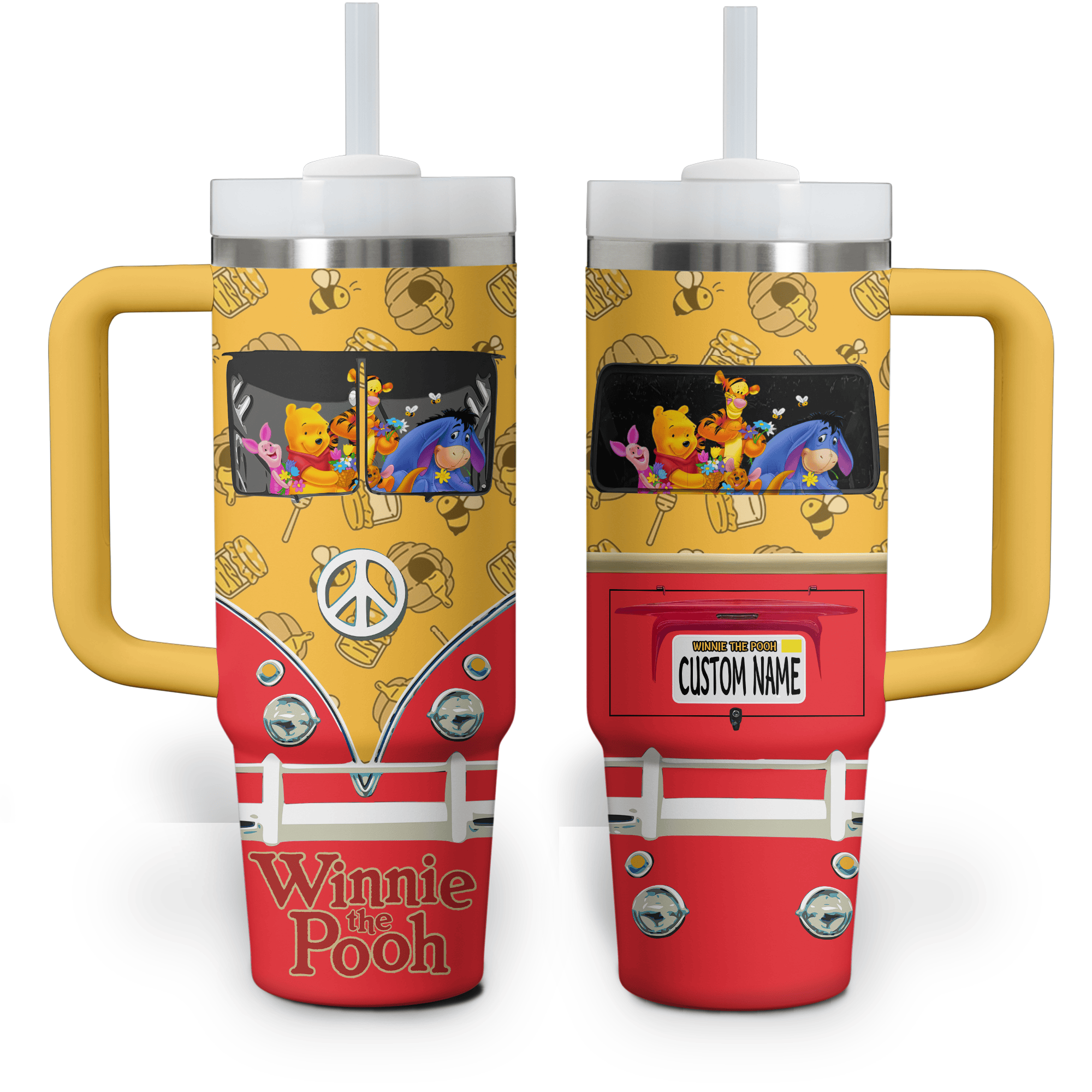 Winnie The Pooh Cartoon Custom Stanley Cup 40 oz 30 oz Tumbler With HandleTVC2301524 - Image 4