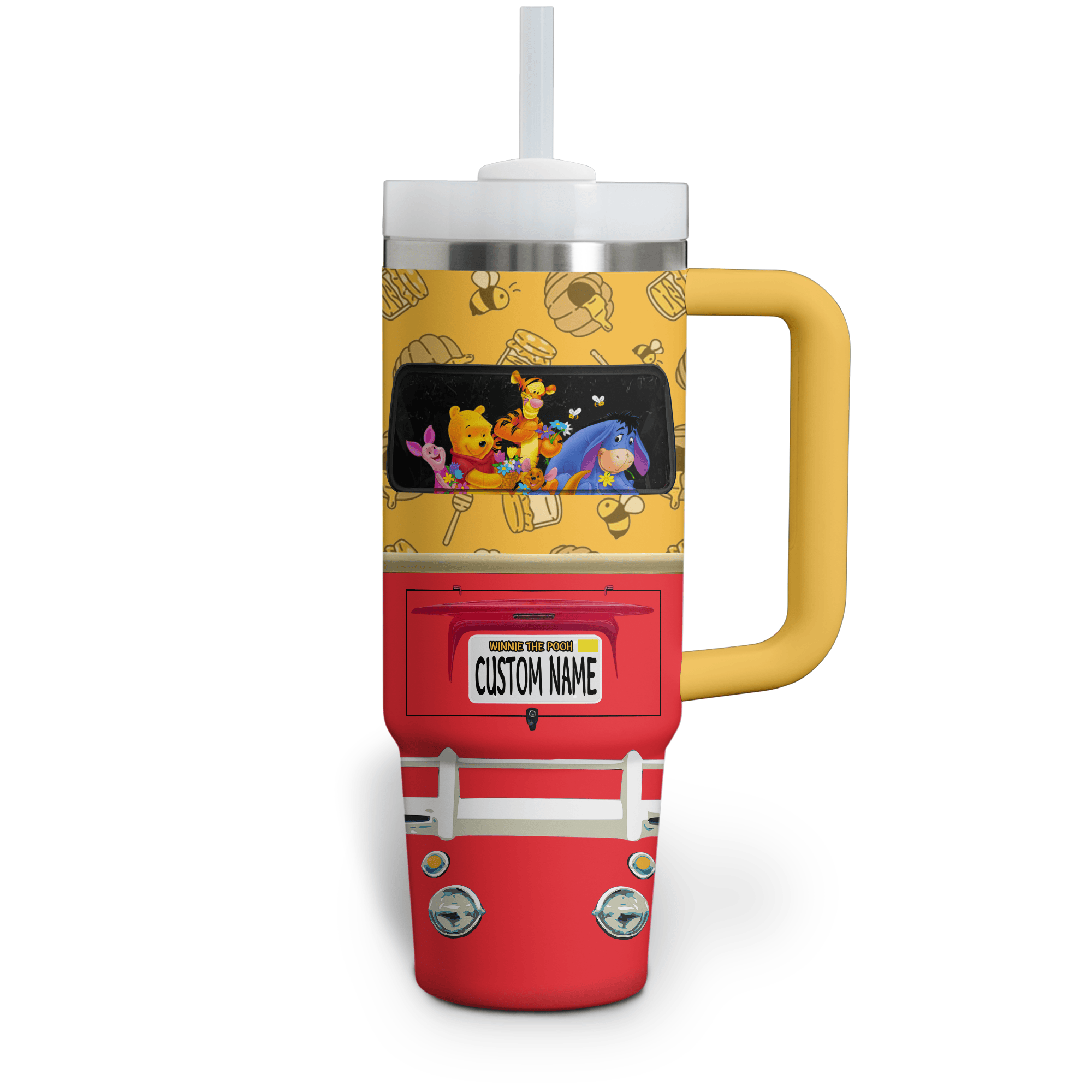 Winnie The Pooh Cartoon Custom Stanley Cup 40 oz 30 oz Tumbler With HandleTVC2301524 - Image 2
