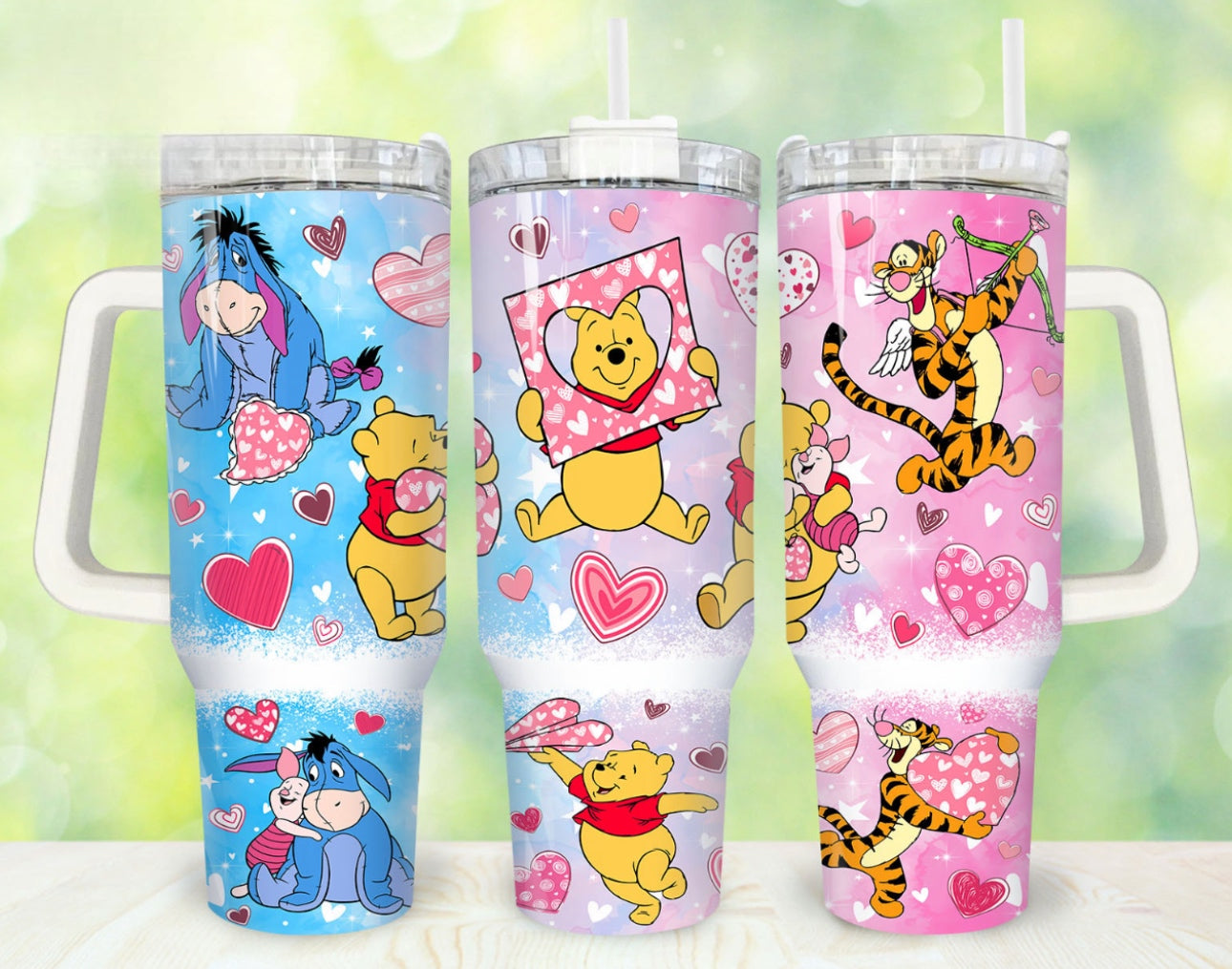 Winnie The Pooh Cartoon Custom Stanley Cup 40 oz 30 oz Tumbler With HandleTVC2301756