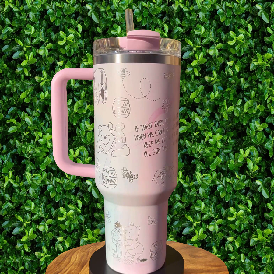 Winnie The Pooh Cartoon Custom Stanley Cup 40 oz 30 oz Tumbler With HandleTVC2301776