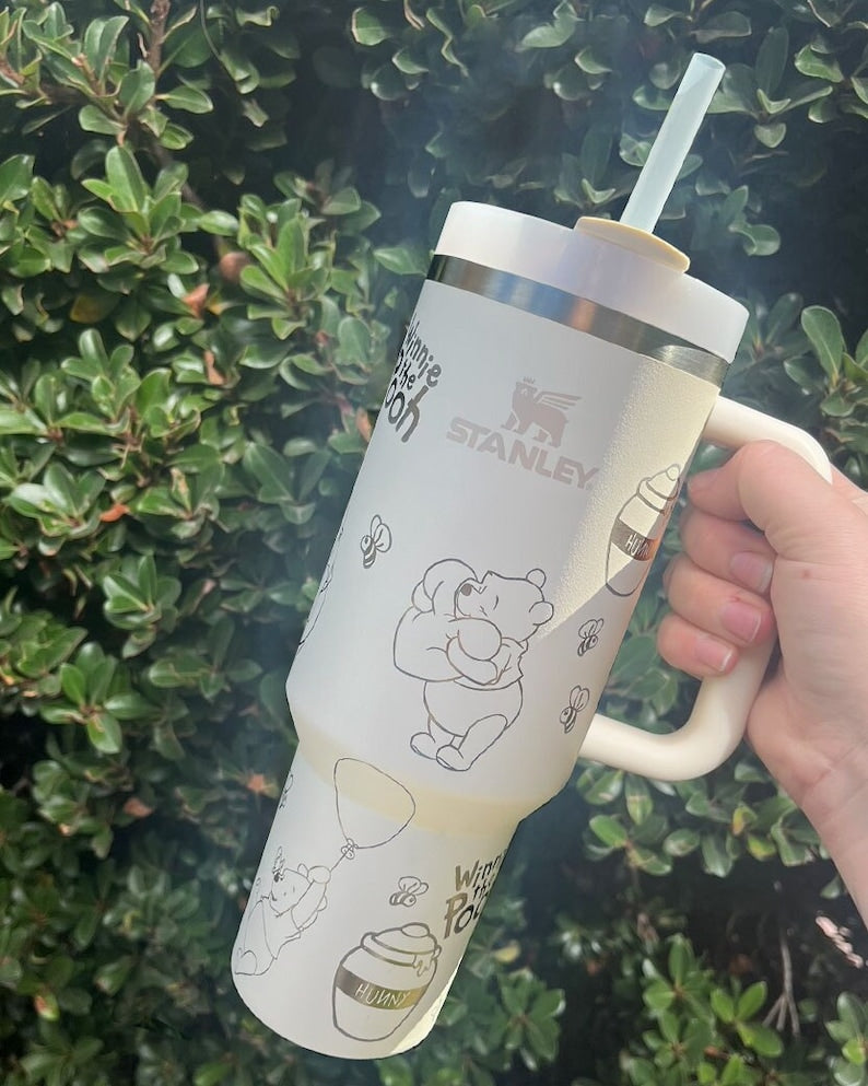 Winnie The Pooh Cartoon Custom Stanley Cup 40 oz 30 oz Tumbler With HandleTVC2301776