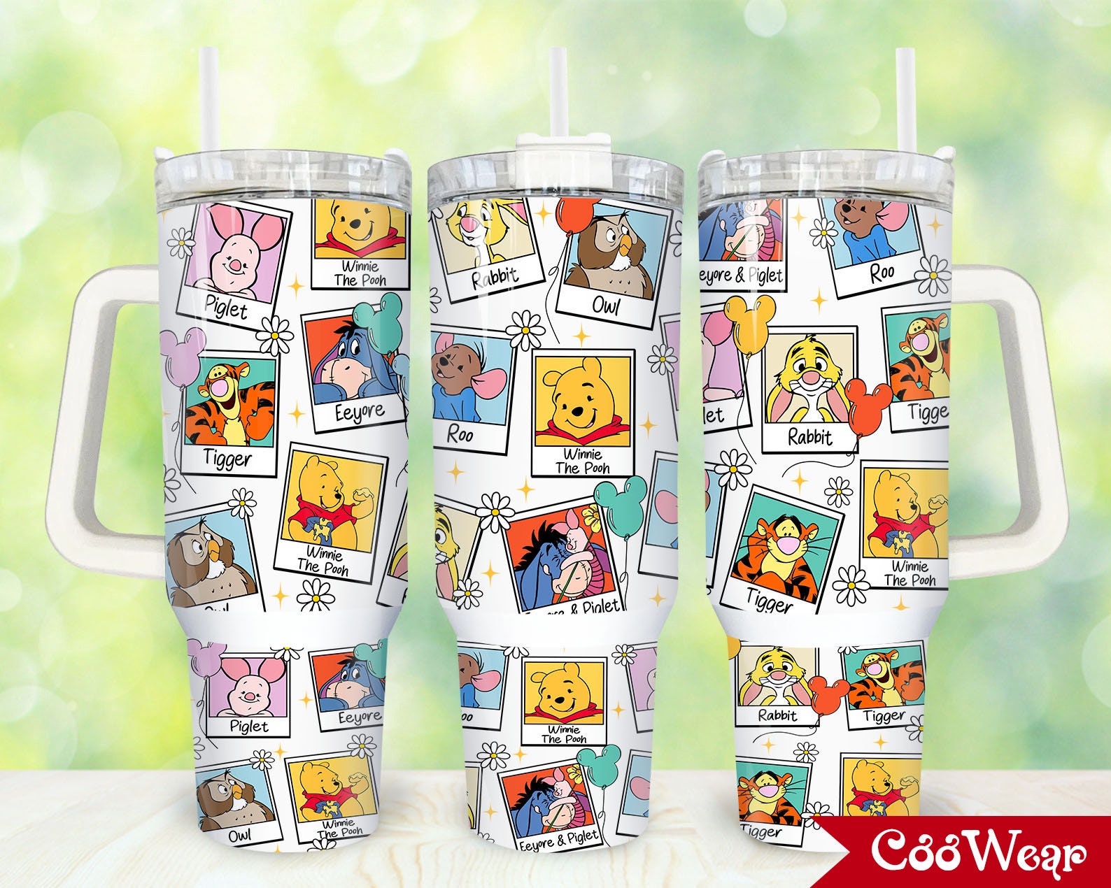 Winnie The Pooh Cartoon Custom Stanley Cup 40 oz 30 oz Tumbler With HandleTVC2301858