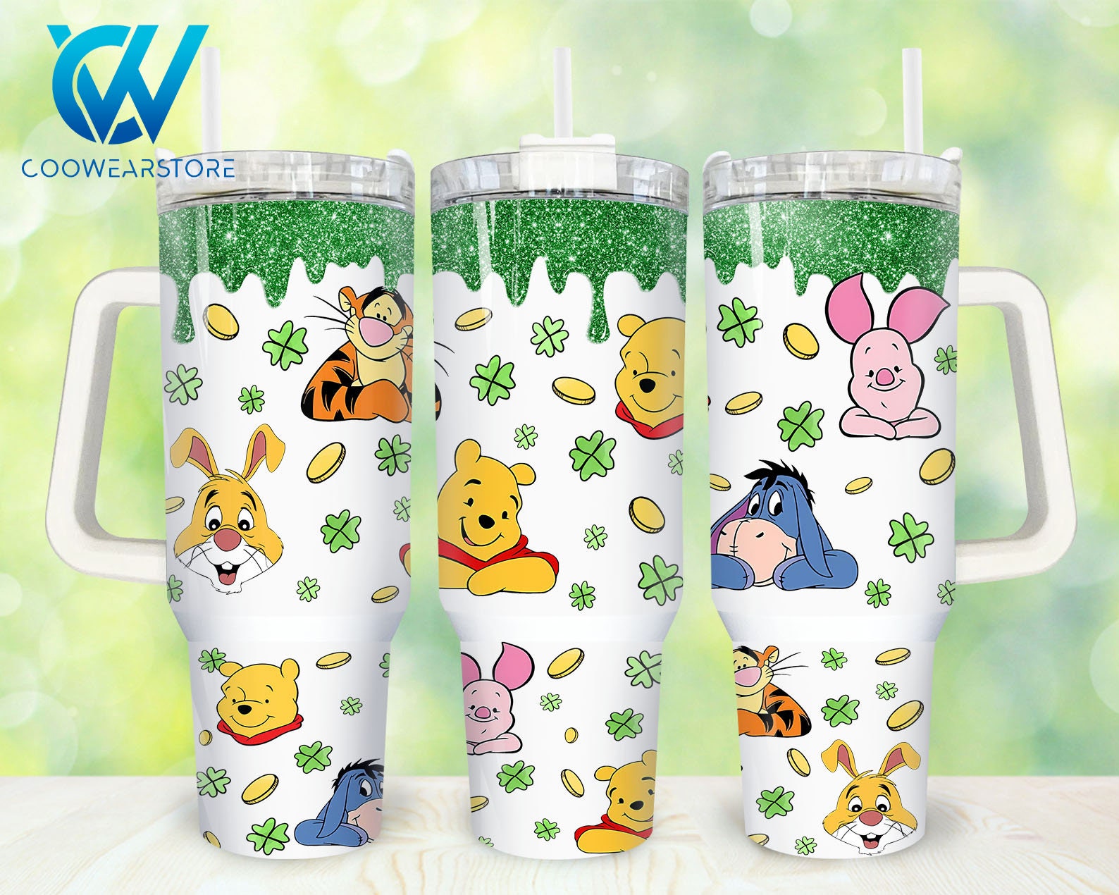 Winnie The Pooh Cartoon Custom Stanley Cup 40 oz 30 oz Tumbler With HandleTVC2301861