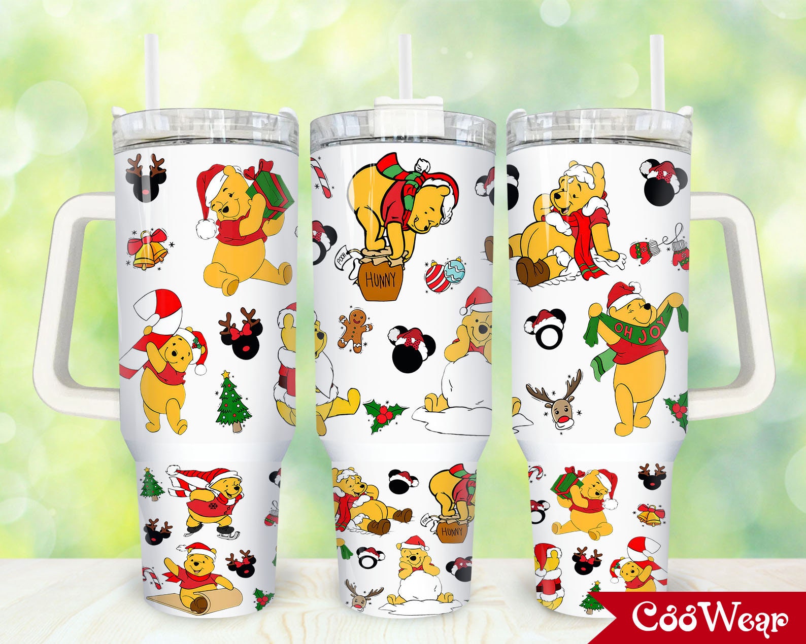 Winnie The Pooh Disney Cartoon Custom Stanley Cup 40 oz 30 oz Tumbler With HandleTVC2301874