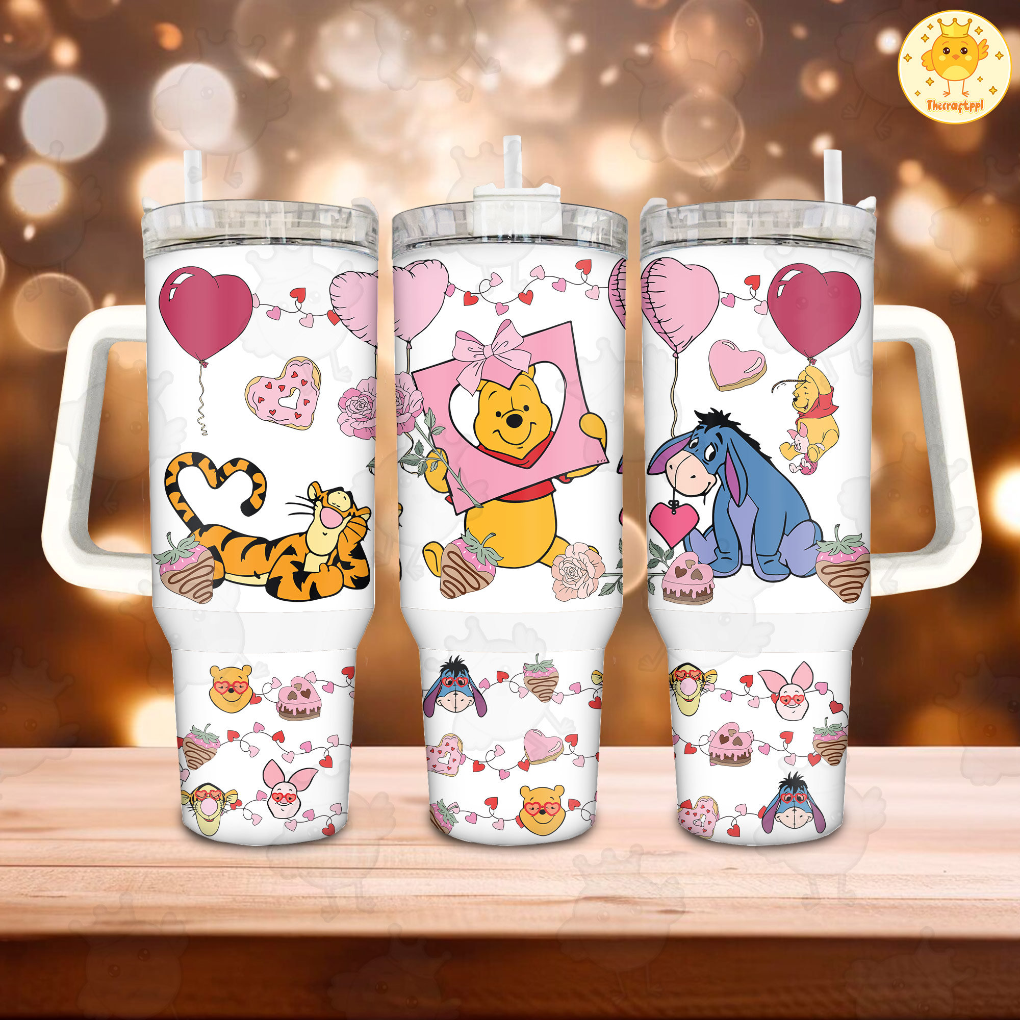 Winnie The Pooh Disney Cartoon Custom Stanley Cup 40 oz 30 oz Tumbler With HandleTVC2301891