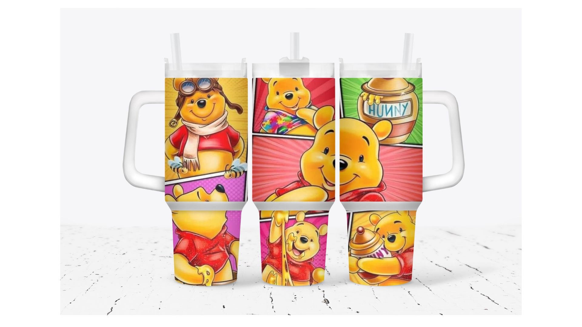 Winnie the Pooh Disney Cartoon Custom Stanley Cup 40 oz 30 oz Tumbler With HandleTVC2301930