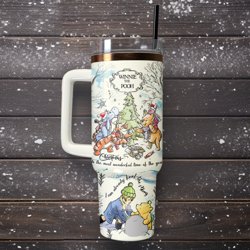Winnie The Pooh x Christmas Valentine Custom Stanley Cup 40 oz 30 oz Tumbler With HandleTVC2301109 - Image 5