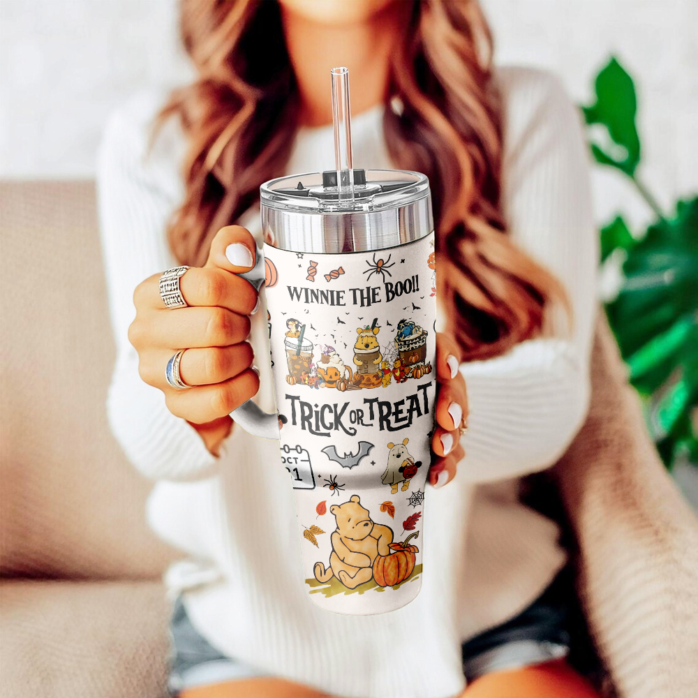 Winnie The Pooh x Halloween Custom Stanley Cup 40 oz 30 oz Tumbler With HandleTVC2301126 - Image 4