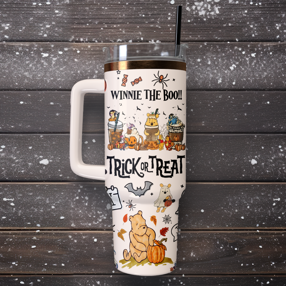 Winnie The Pooh x Halloween Custom Stanley Cup 40 oz 30 oz Tumbler With HandleTVC2301126 - Image 3