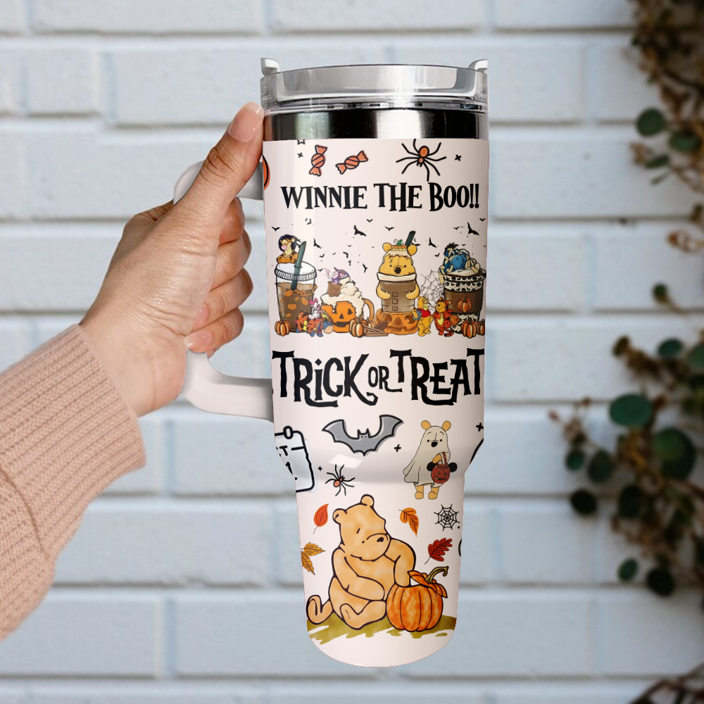 Winnie The Pooh x Halloween Custom Stanley Cup 40 oz 30 oz Tumbler With HandleTVC2301126 - Image 6