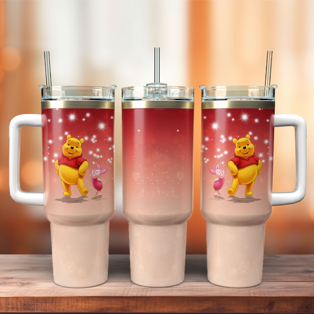 Winnie The Pooth Cartoon Custom Stanley Cup 40 oz 30 oz Tumbler With HandleTVC2301251