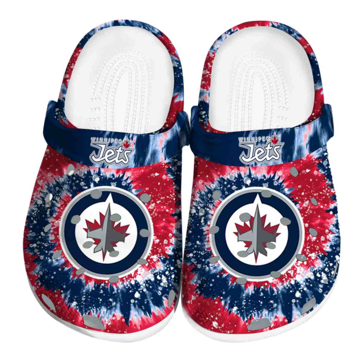Winnipeg Jets NHL Sport Crocs Crocband Clogs Shoes Comfortable For Men Women and Kids