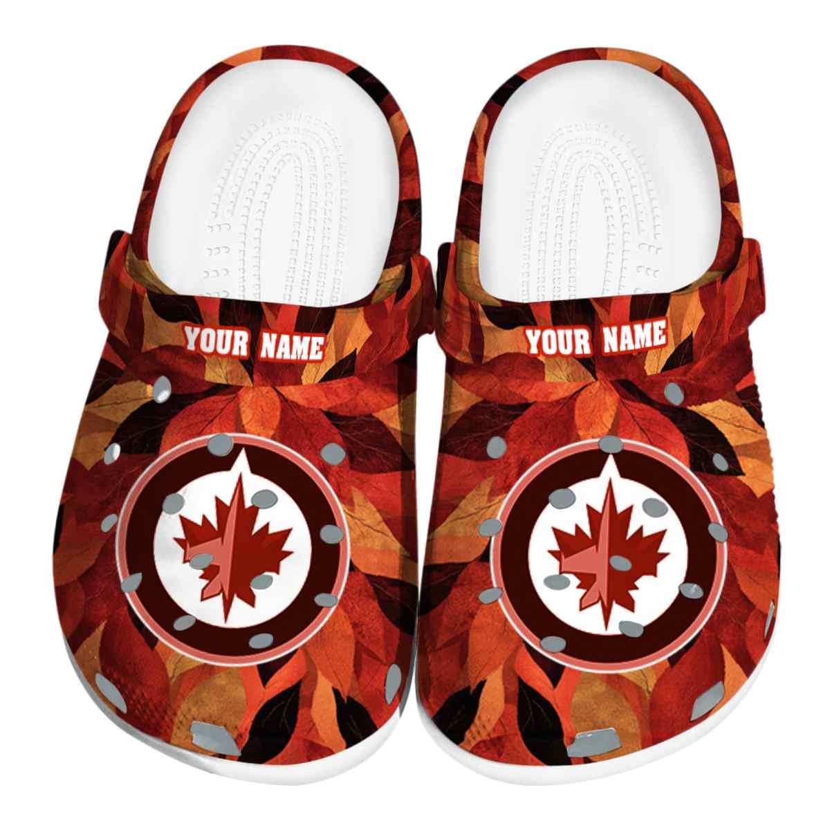 Winnipeg Jets NHL Sport Crocs Crocband Clogs Shoes Comfortable For Men Women and Kids