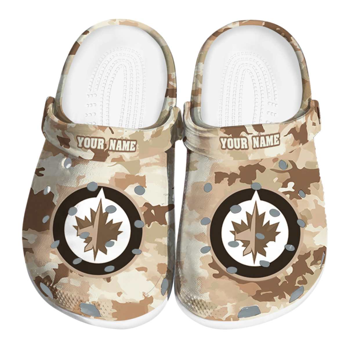 Winnipeg Jets NHL Sport Crocs Crocband Clogs Shoes Comfortable For Men Women and Kids