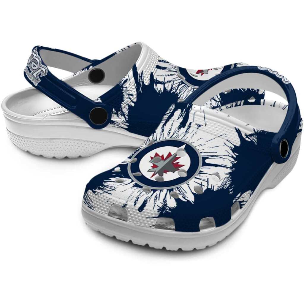 Winnipeg Jets Splatter Graphics ClogTVC1801899 - Image 3