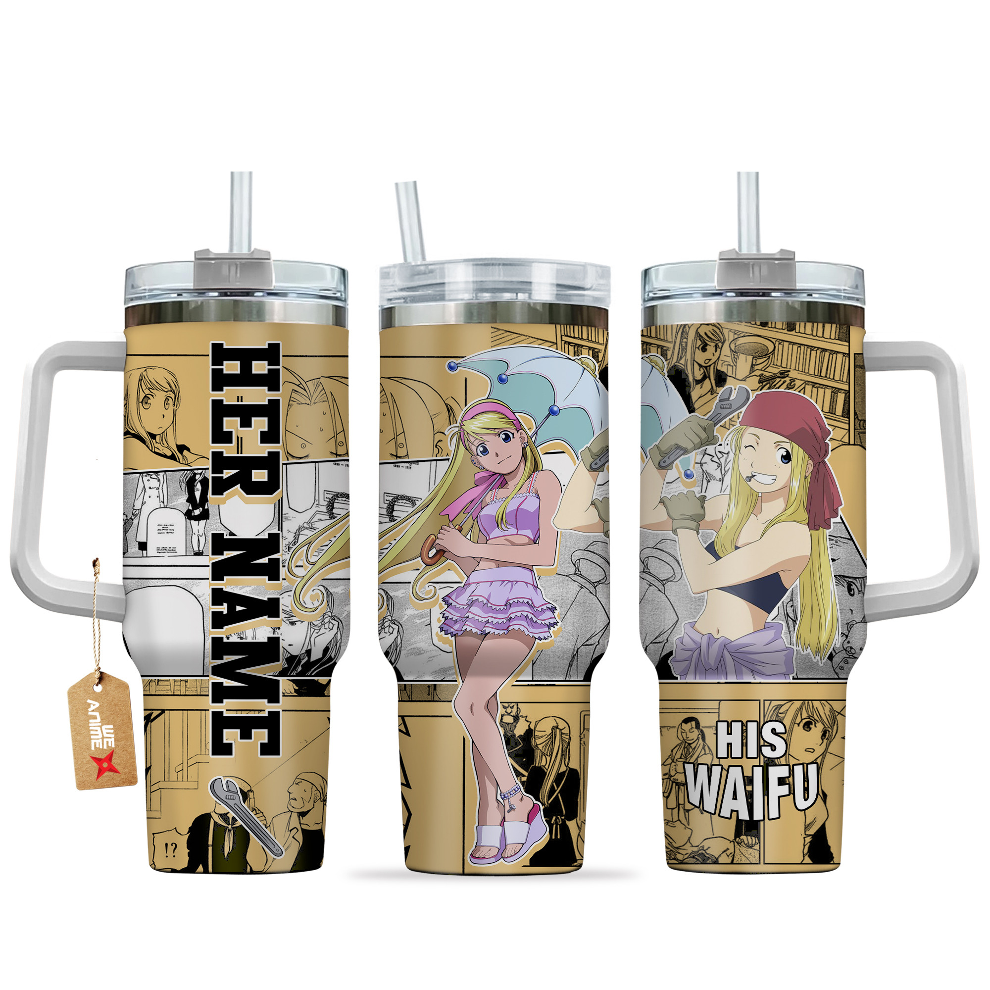 Winry Rockbell Fullmetal Alchemist Anime Custom Stanley Cup 40 oz 30 oz Tumbler With HandleTVC2301137