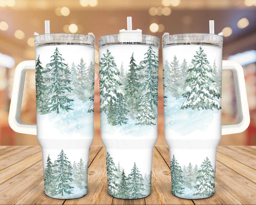 Winter Forest Custom Stanley Cup 40 oz 30 oz Tumbler With HandleTVC2301940