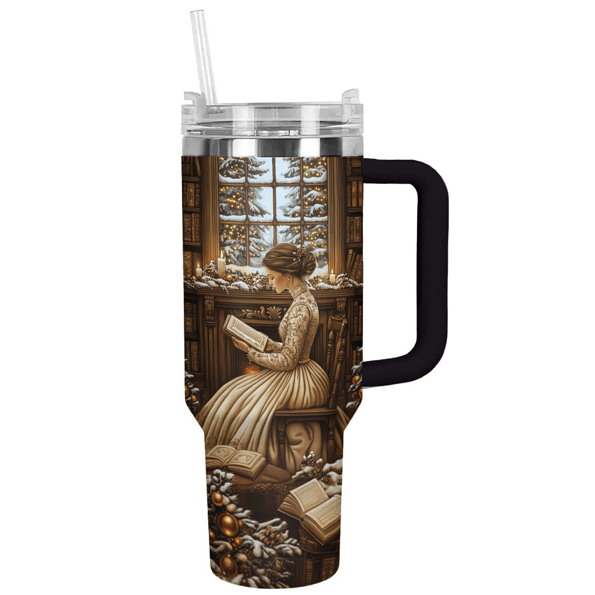 Winter Reads Book Custom Stanley Cup 40 oz 30 oz Tumbler With HandleTVC2301302