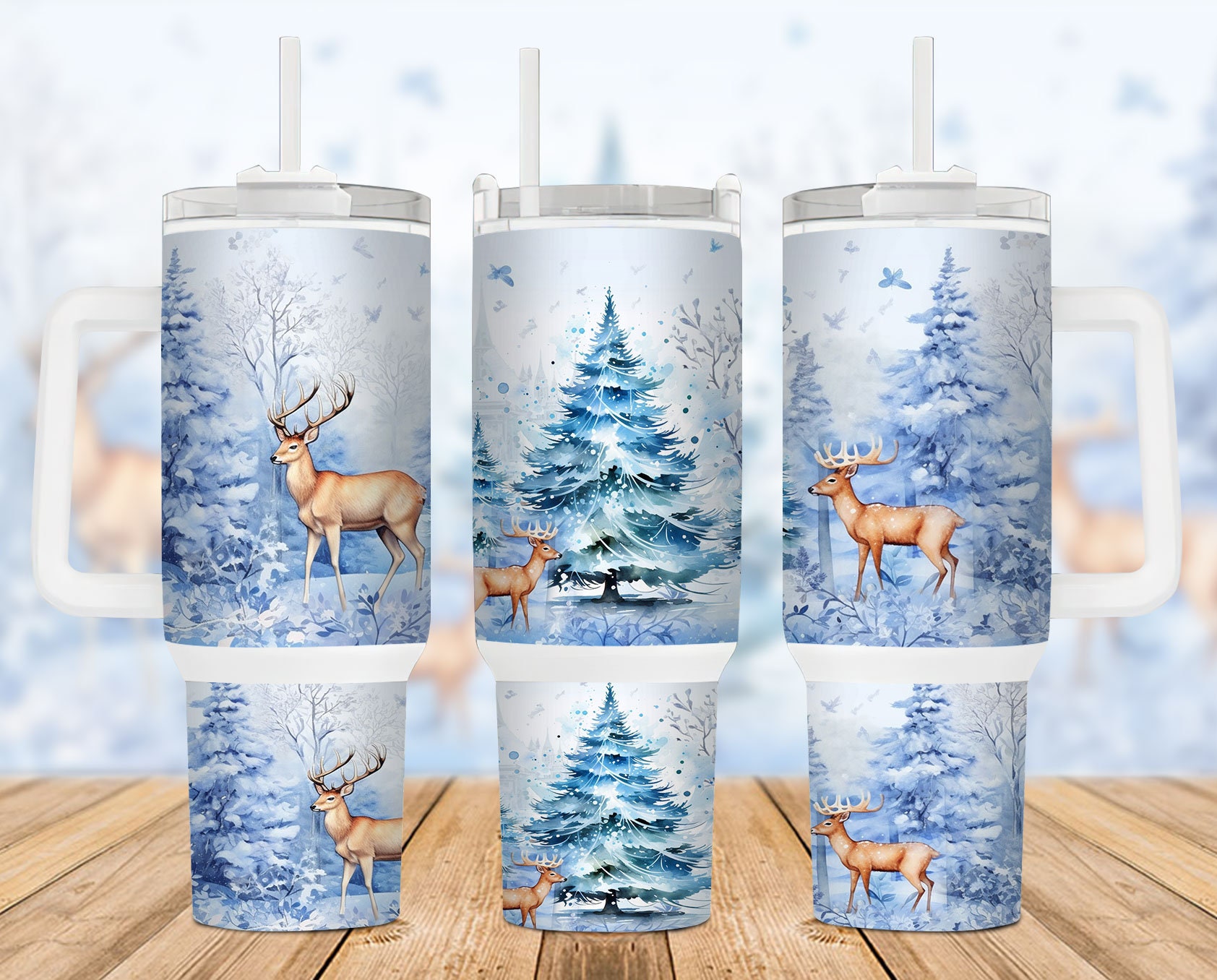 Winter Scene Custom Stanley Cup 40 oz 30 oz Tumbler With HandleTVC2301888