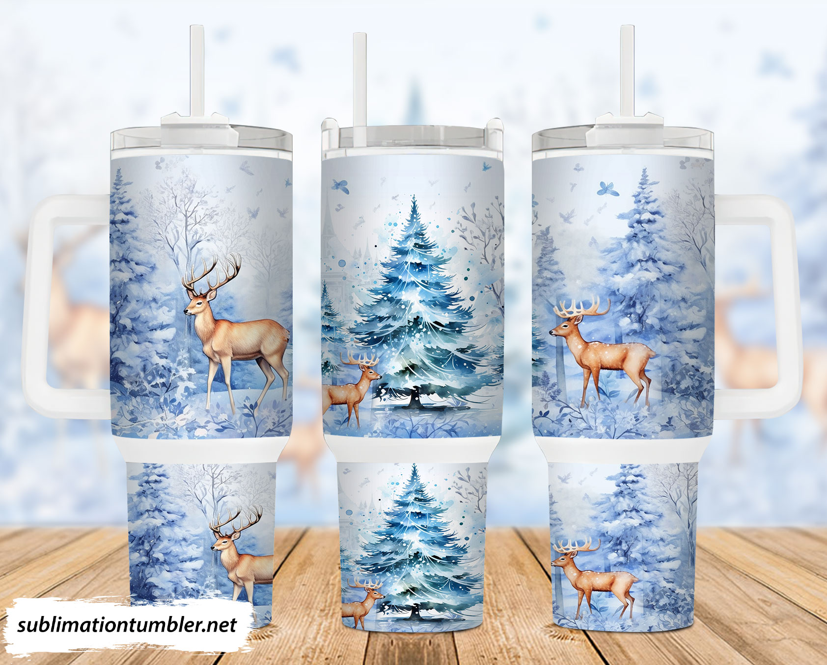 Winter Scene Custom Stanley Cup 40 oz 30 oz Tumbler With HandleTVC2301903