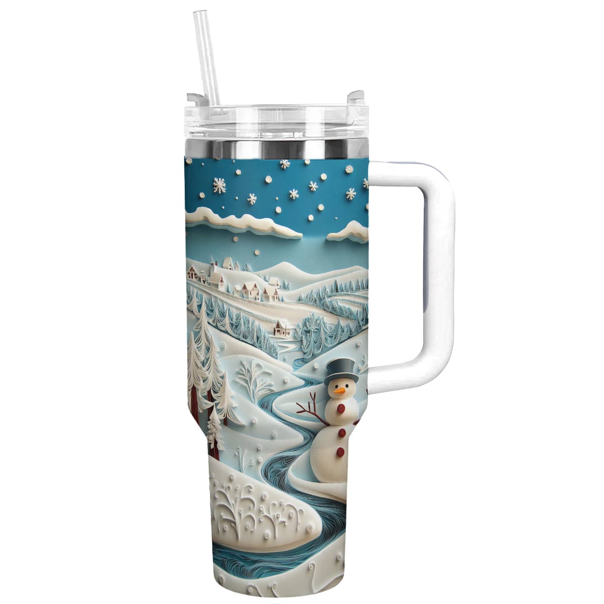 Winter Village Christmas Custom Stanley Cup 40 oz 30 oz Tumbler With HandleTVC2301501