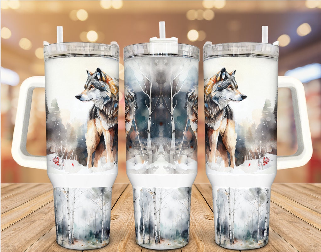 Winter Wolf Custom Stanley Cup 40 oz 30 oz Tumbler With HandleTVC2301933