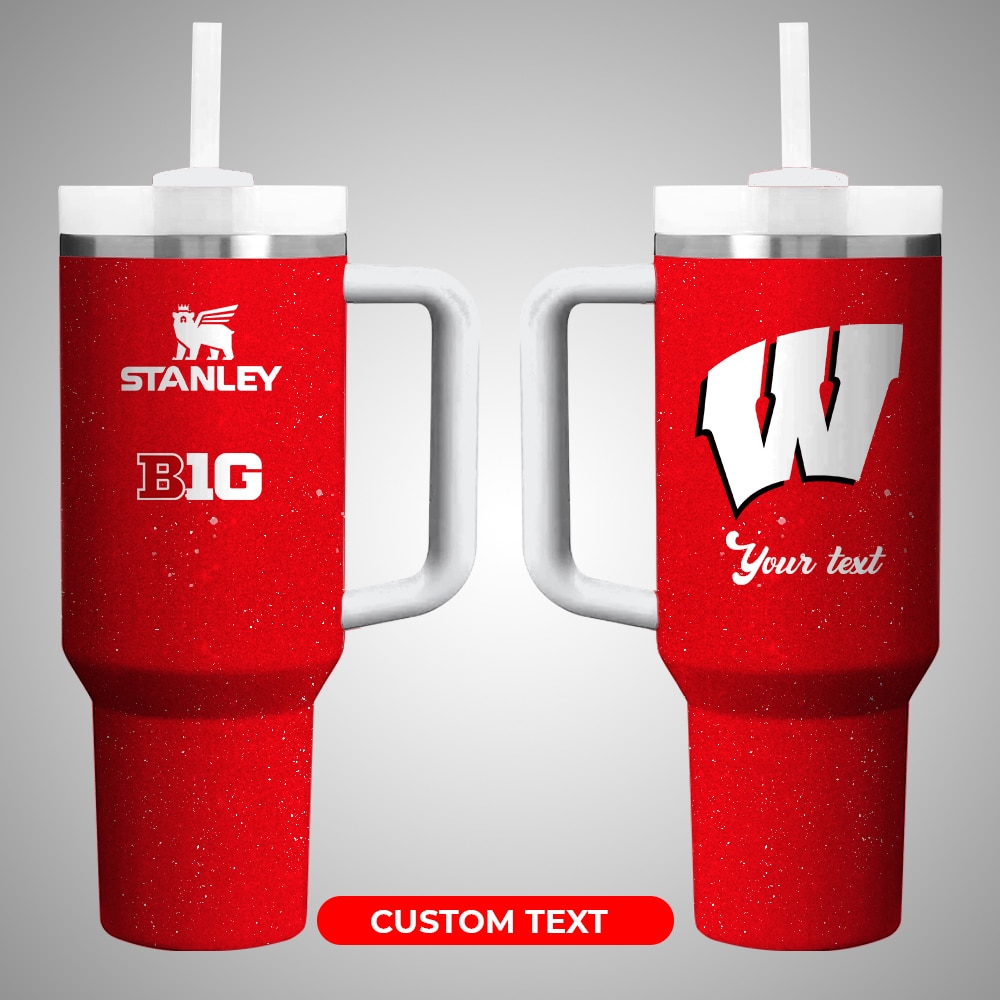 Wisconsin BadgersÂ NCAA Custom Stanley Cup 40 oz 30 oz Tumbler With HandleTVC2301222