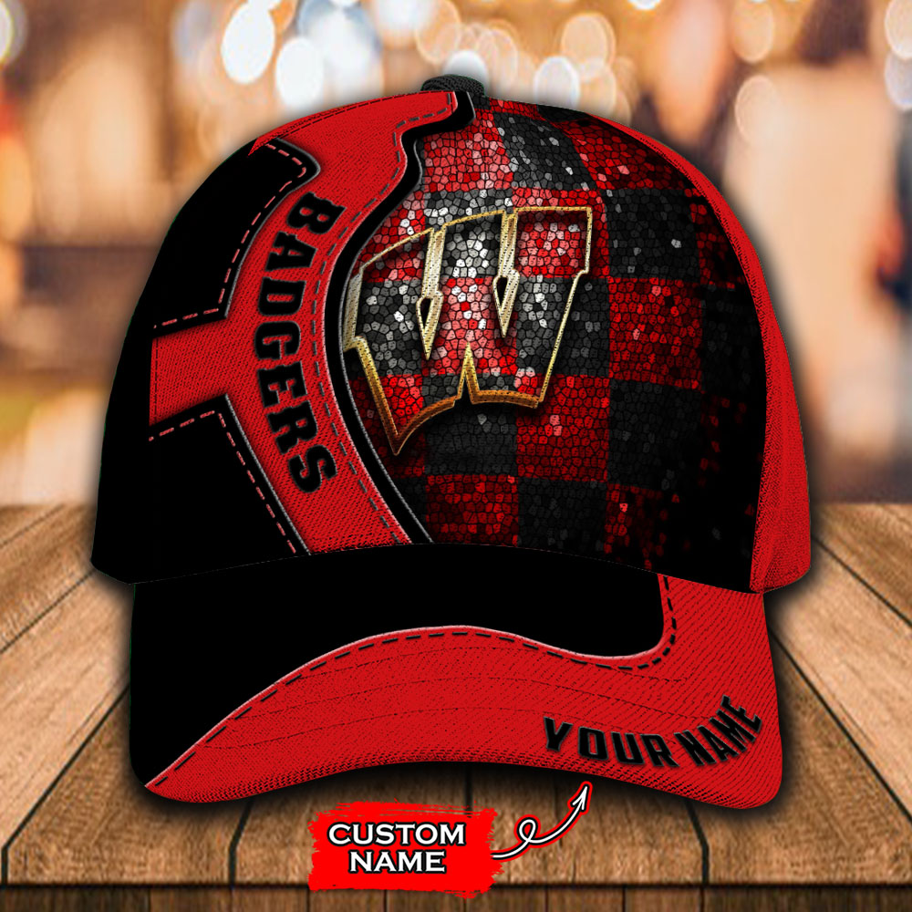 Wisconsin Badgers Baseball Cap Trucker Hats Custom Hats Gifts For Men & Women