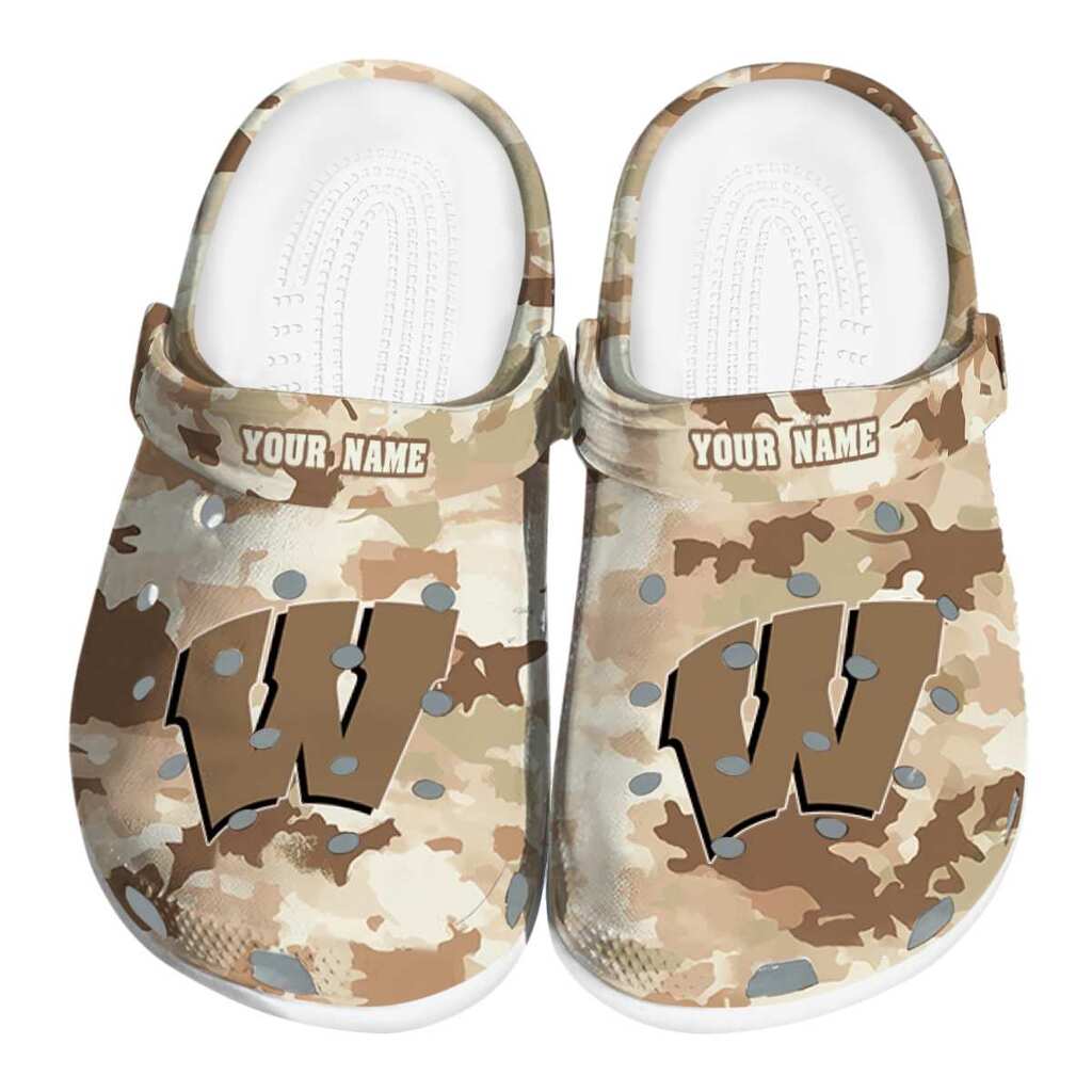 Wisconsin Badgers Desert Camo ClogTVC1801954