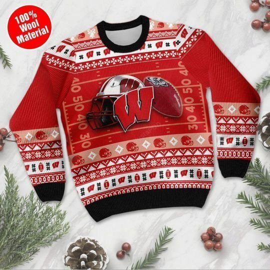 Wisconsin Badgers Ugly Christmas Sweater Adult 3D Funny Matching for family