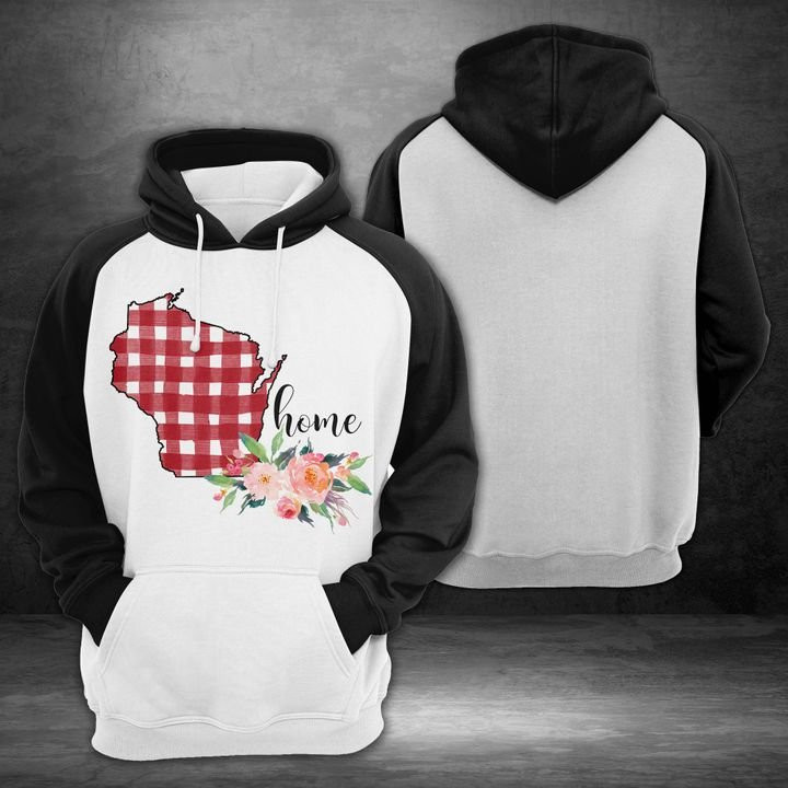 Wisconsin Home 3D All Over Print Hoodie, Zip Hoodie