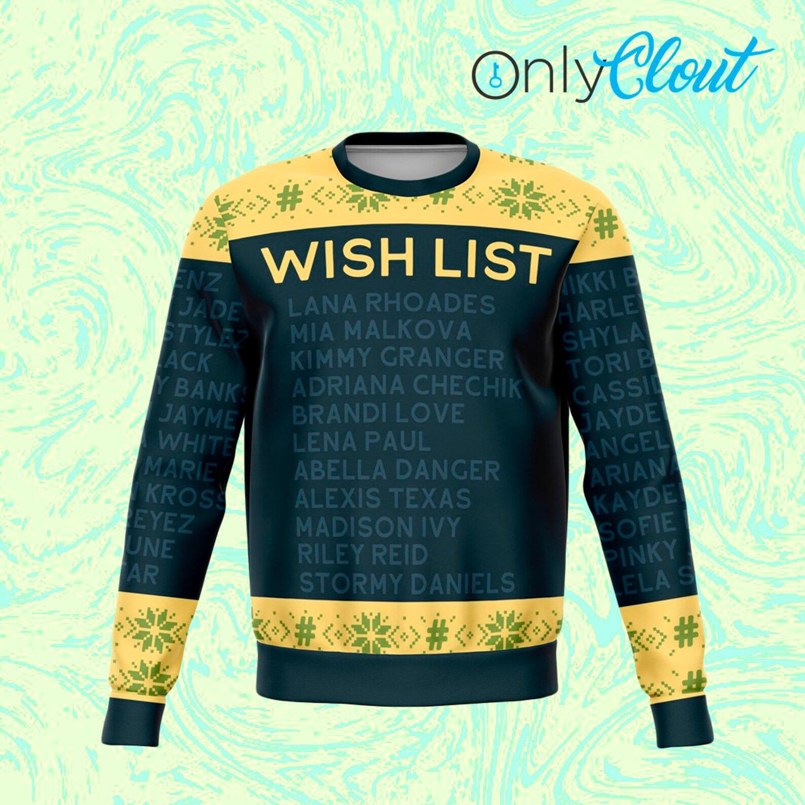Wish List Funny Ugly Christmas Sweater Adult 3D Funny Matching for family