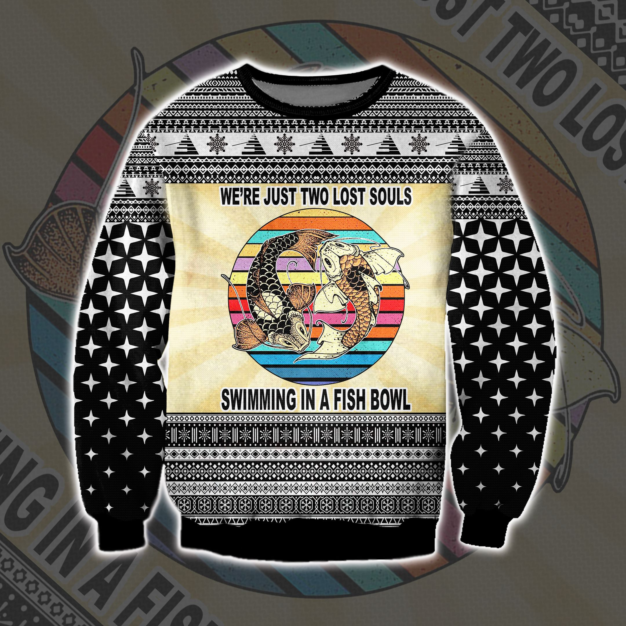 Wish You Were Here 3D Print Ugly Christmas Sweater Adult 3D Funny Matching for family