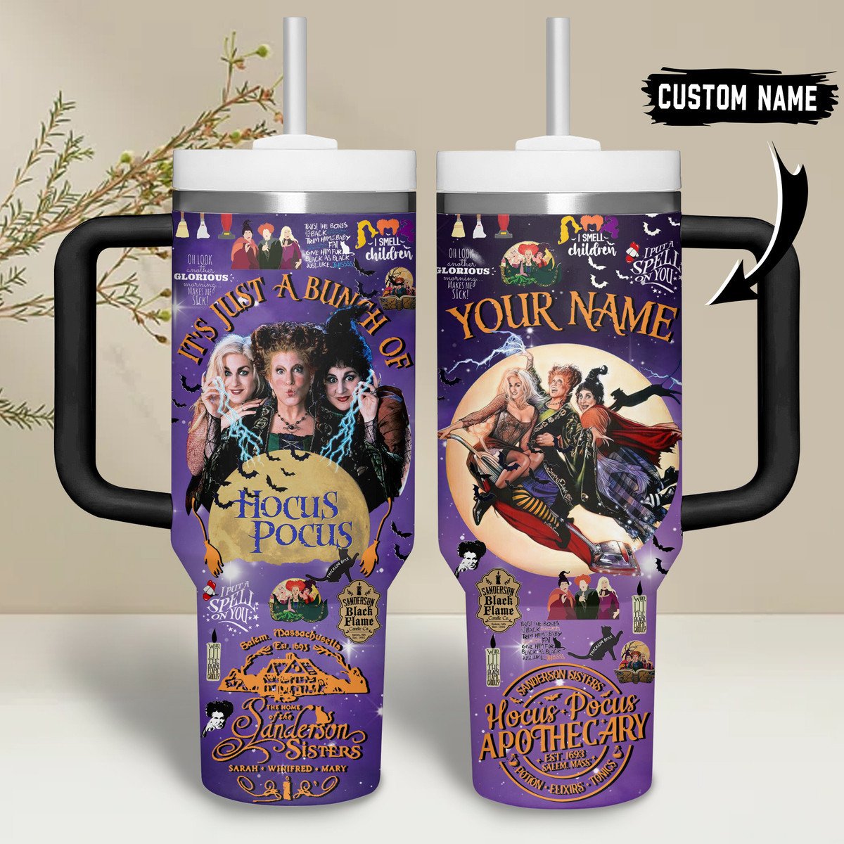 Witch Sisters Hocus Pocus Movies Custom Stanley Cup 40 oz 30 oz Tumbler With HandleTVC2301742 - Image 2