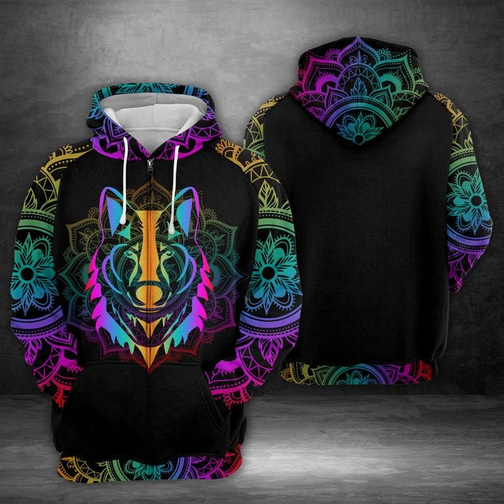 Wolf 3D All Over Print Hoodie, Zip Hoodie