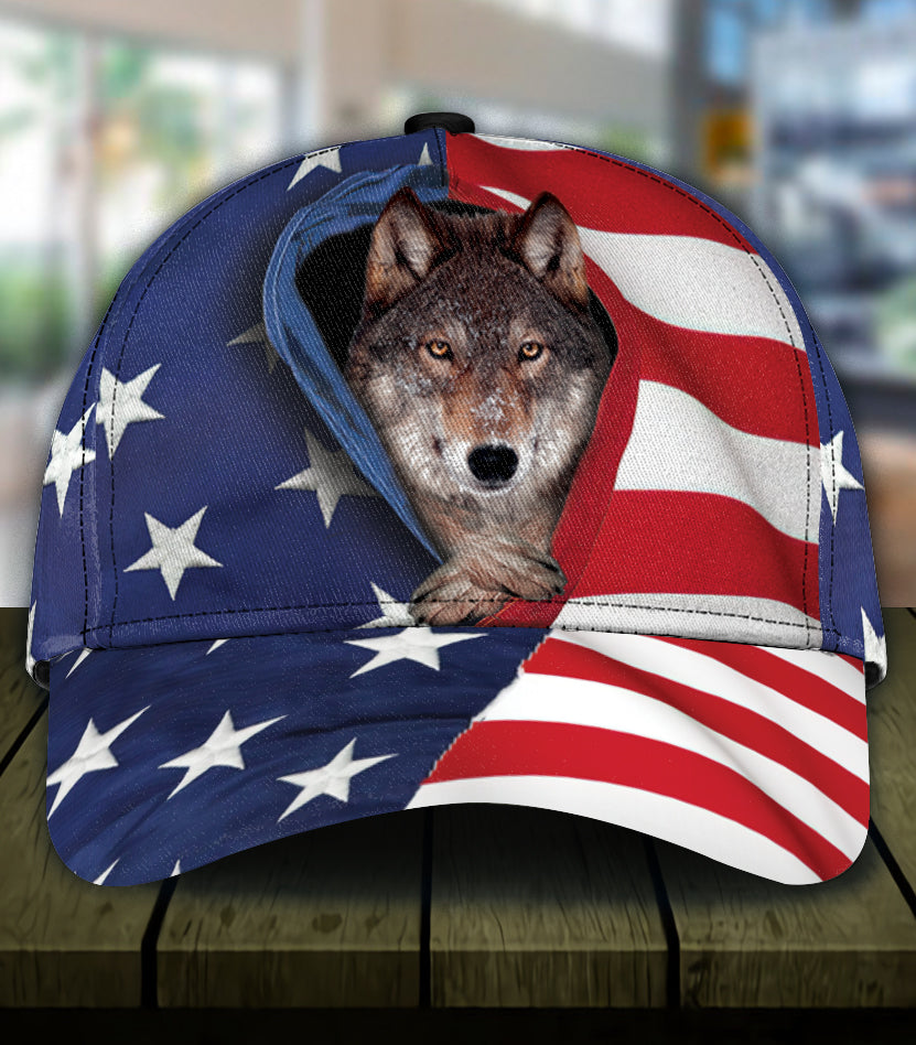 Wolf Classic Cap, Gift for Wolf Lovers Trucker Hats Custom Hats Gifts For Men & Women