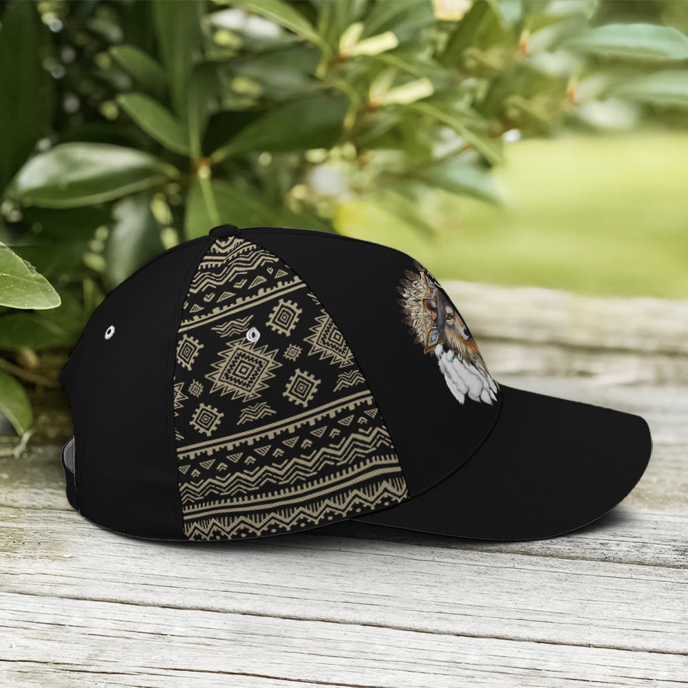 Wolf Native American Baseball Cap Trucker Hats Custom Hats Gifts For Men & Women