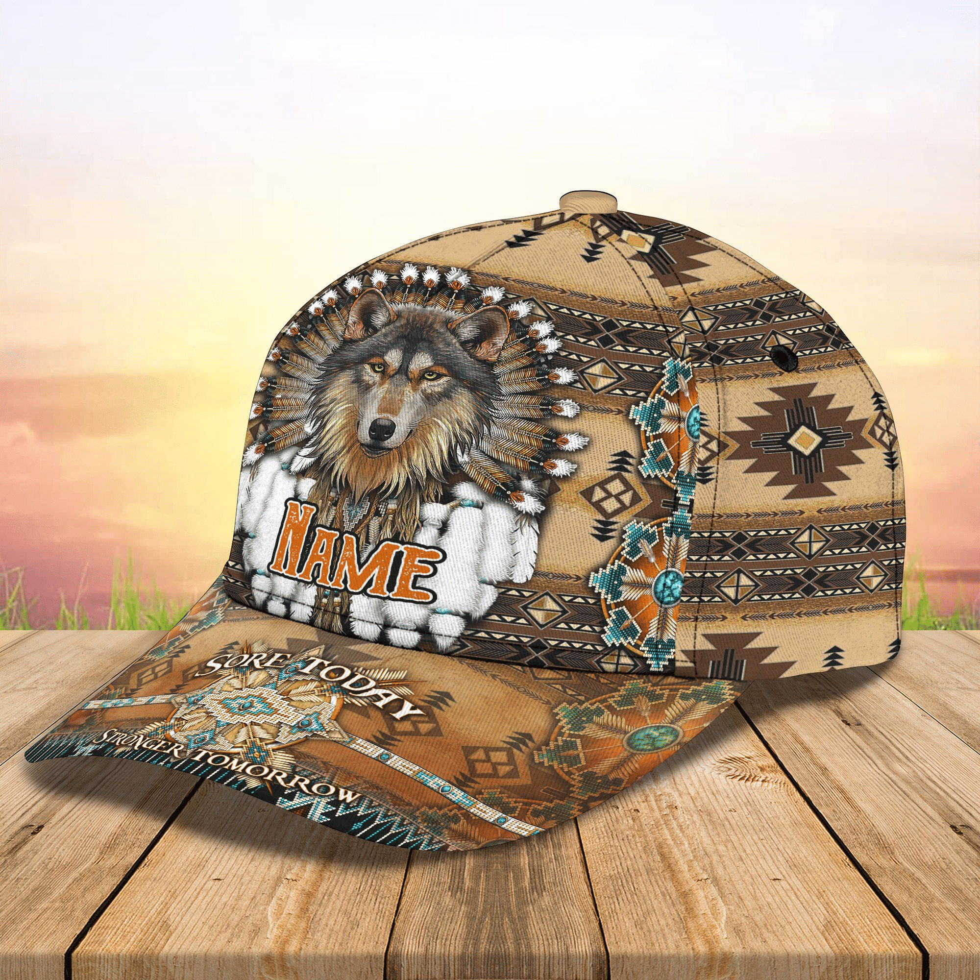 Wolf Personalized Hat Classic Cap Trucker Hats Custom Hats Gifts For Men & Women