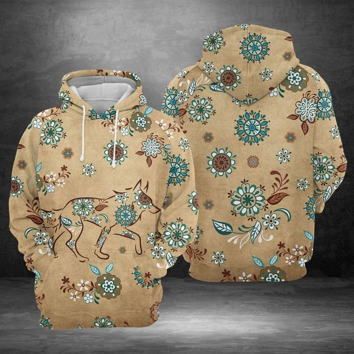 Wolf Vintage 3D All Over Print Hoodie, Zip Hoodie